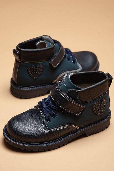 Dilimler Ayakkabı Cute Young Orthopedic Navy Blue Boy's Flat Boots (ΑΡΙΘΜΟΣ 31-36)