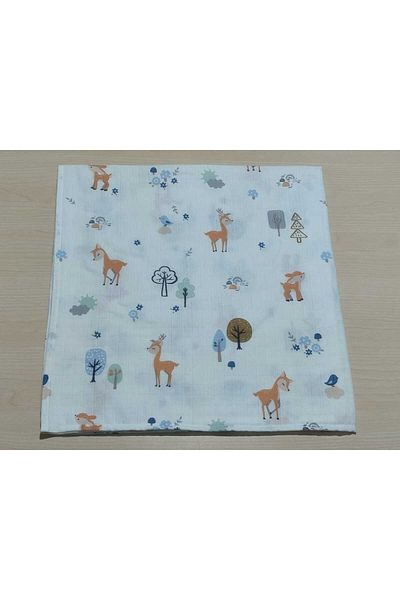 Alpıno Newborn - Muslin Blanket and Blanket (100% Cotton Baby Blanket, 85cm X 85cm)