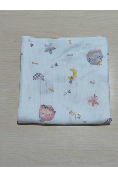 Alpıno Newborn - Muslin Blanket and Blanket (100% Cotton Baby Blanket, 85cm X 85cm)