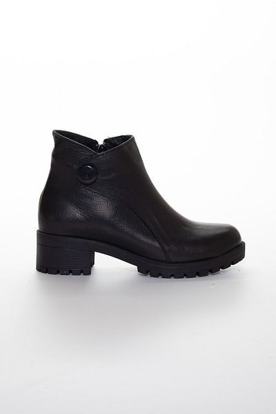 Dilimler Ayakkabı Genuine Leather Black Women's Boots