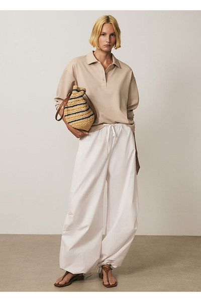 MANGO Woman Μεταλλικά πέδιλα με λεπτομέρειες