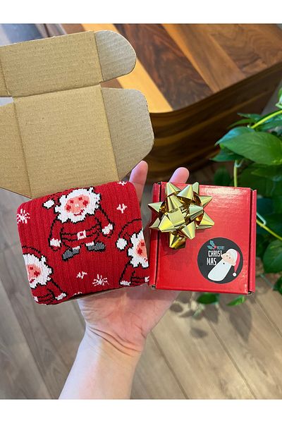 Hippo 1 Pair of Boxed Gift Christmas Christmas Socks