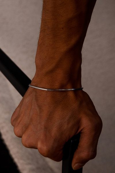 Ricco Jewellery 925 Ayar Gümüş Old Money Geçme Küp Bileklik