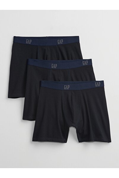 GAP Erkek Lacivert Logo 3'lü Boxer Seti