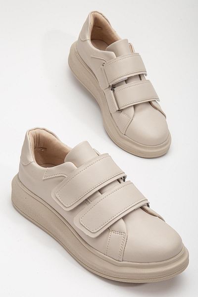 Dilimler Ayakkabı Γυναικεία αθλητικά παπούτσια Balloon Sole 2 Velcro Nude