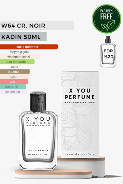 x you perfume Cr Noır 50ml Edp Woman Perfume W64