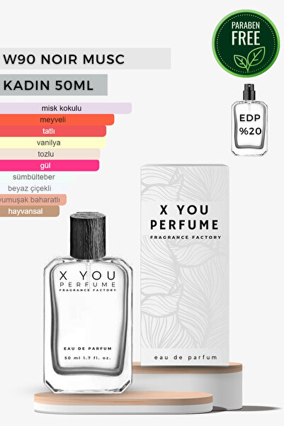 x you perfume Noir Musc 50ml Edp Woman Perfume W90