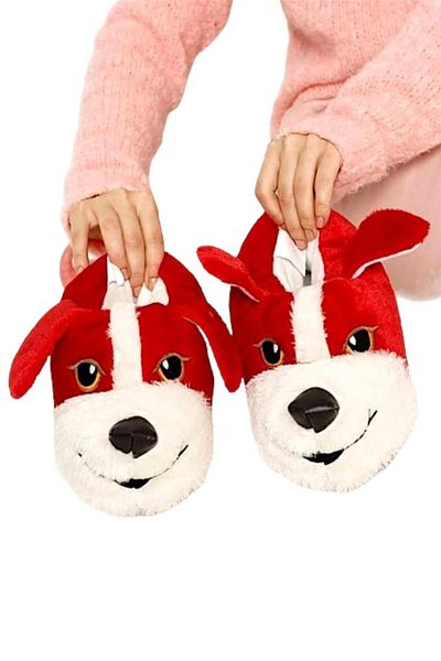 Liger Red Unisex Cute Dog Figure Non-Slip Base Home Sleeve