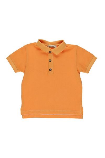 Panço Oranges T-Shirt mit Polokragen für Baby Jungen