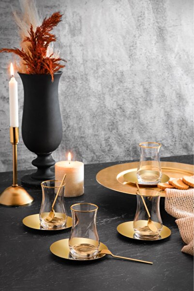 Tiamo Moon Çay Seti Titanium 18 Parça / 6 Kişilik