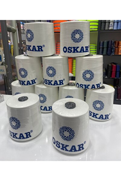 Oskar 120no 500gr Beyaz Dikiş İpliği (1Adet)