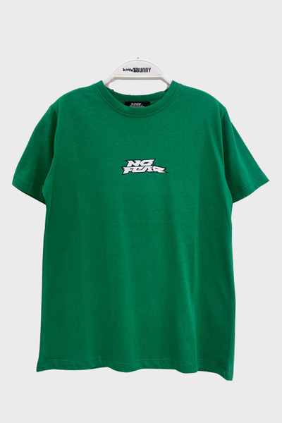 Benetton Written Men's T-Shirt - Green