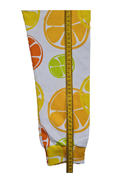 GÜNEŞ ÇOCUK GİYİM Limon Desenli Kız Çocuk Pijama