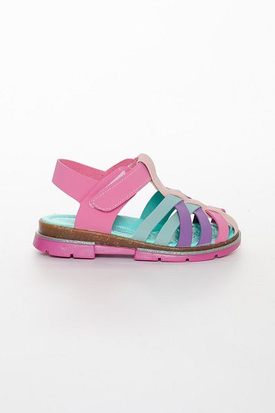 Dilimler Ayakkabı Cute Young Orthopedic Cage Fuchsia Purple Girl's Sandals