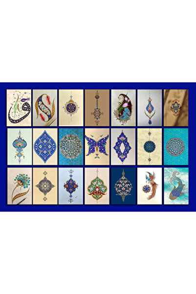 TELLGRAF Traditional Patterns Themed Postcard Set (10X15 cm 21 Pieces)