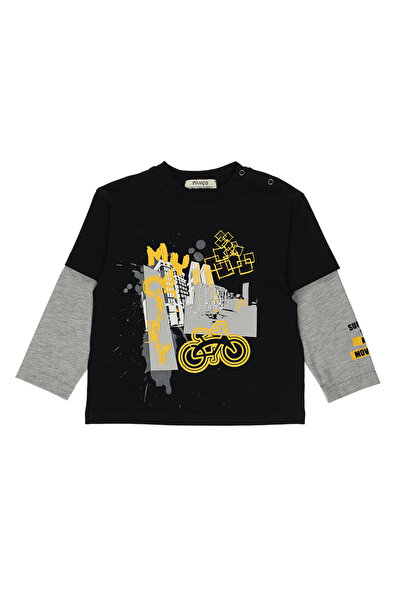 Panço Erkek Bebek Baskılı Tişört