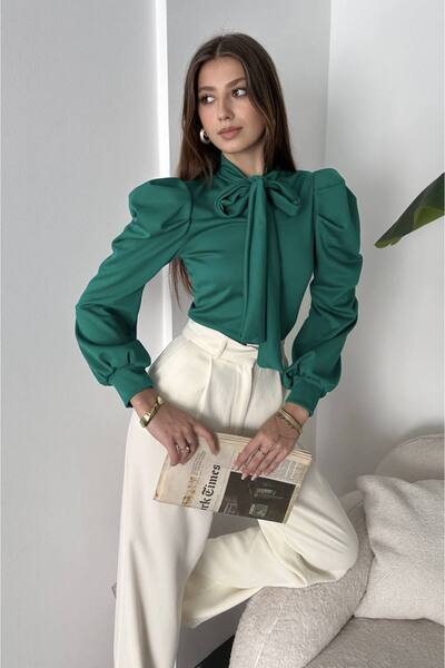 Dia Blanco YAKASI BAĞCIKLI PRENSES KOL BLUZ