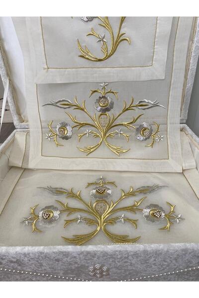 GELİNCİK ÇEYİZ TASARIM Sim Sırma Maraş Gülü Salon Takımı