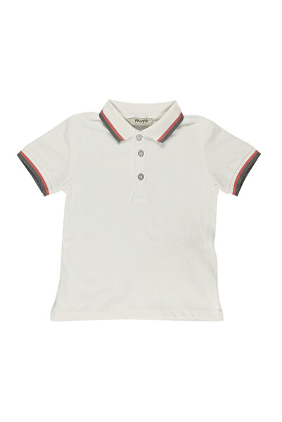 Panço PoloNeckT-ShirtwithKnitwearTapeDetail