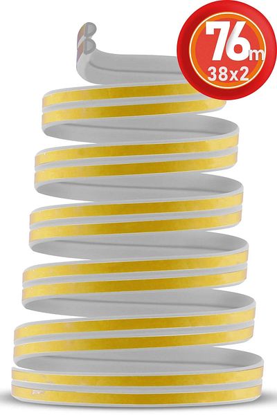 Ozsport 38X2=76 Mt Waterproof Insulation Wick Sound Cold Heat Insulation Tape - Door Window Tape (Byz)