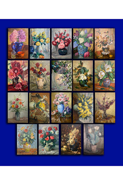 TELLGRAF مجموعة بطاقات بريدية تحت عنوان اللوحات من الرسامين التركيين (10x15 س...