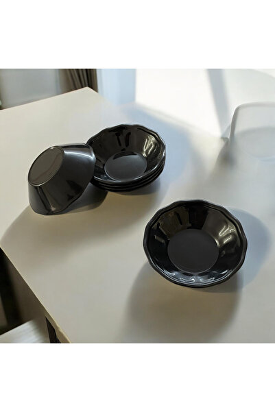 UpHome 100'lü Siyah Çay Tabağı Plastik