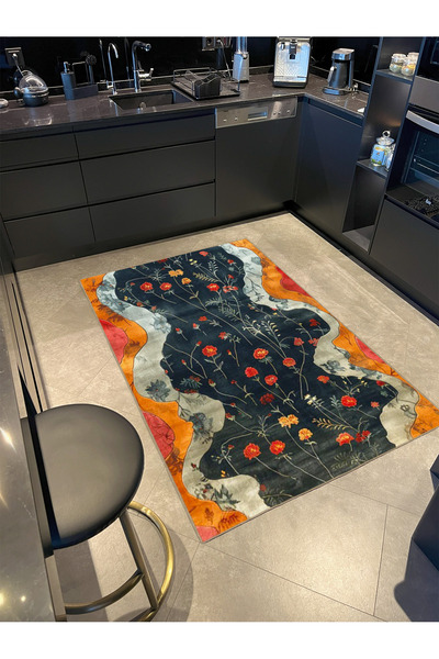 Rugs Modern Halı Συλλογή Paris με γκρι πορτοκαλί θέμα, μοντέρνο διακοσμητικό ...