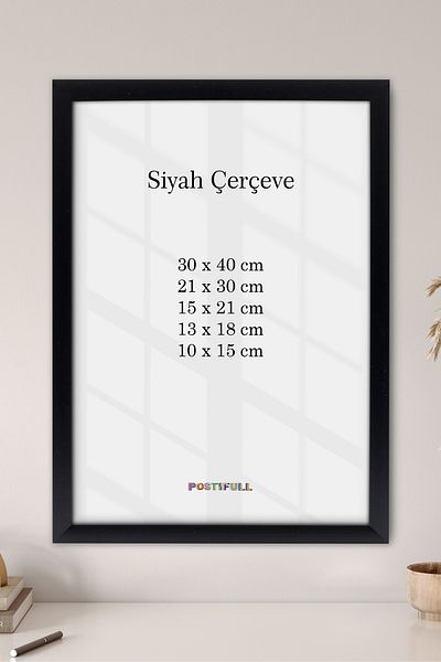 Postifull Cadru poster negru, cadru negru, cadru foto și perete, hol, bucătărie, cadru birou