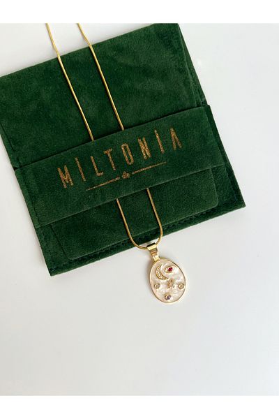 Miltonia Moon Star Mystic Steel Necklace