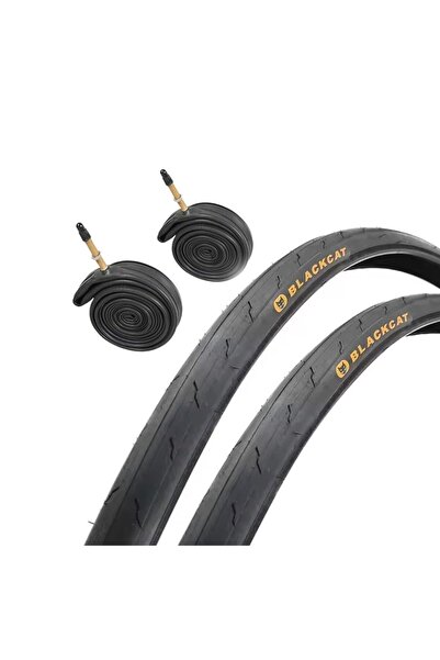 Bike And Art Black Cat A205 3mm Zırhlı Ön Arka İç Dış Lastik Takımı 700X25