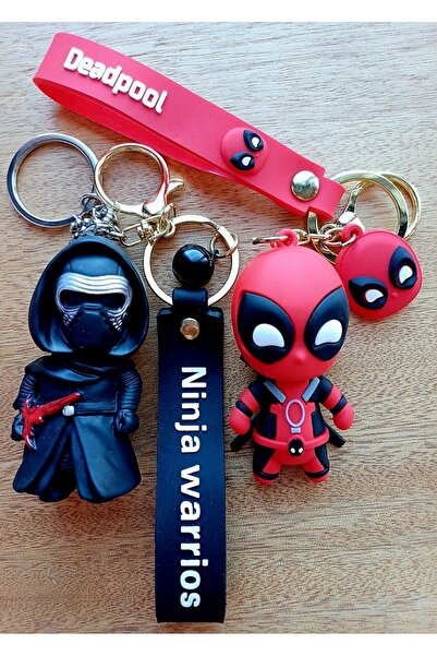 OYUNCAKSAHİLİ 2 Adet Birden Set Kylo Ren Deadpool Actıon Fıgure Ninja Karakte...