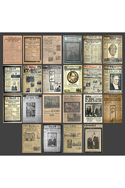 TELLGRAF مجموعة بطاقات بريدية تحت عنوان الصحف القديمة في 10 نوفمبر (10 × 15 س...