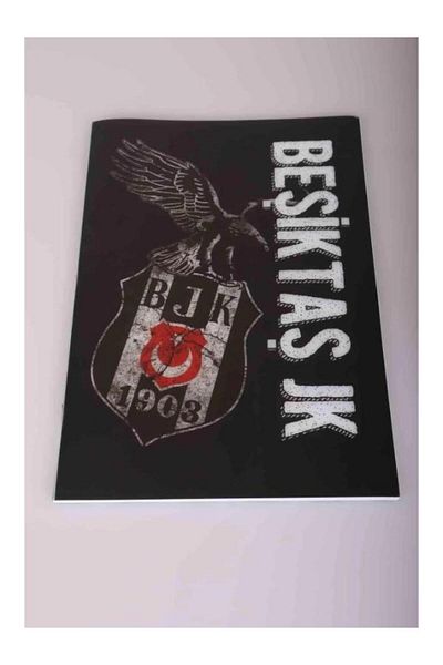 Taraftar Markaları Bjk Licențiat în carouri A4 Pp Cover 60 de coli Notebook