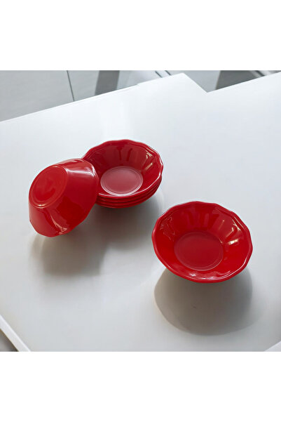 UpHome 100'lü Kırmızı Çay Tabağı Plastik