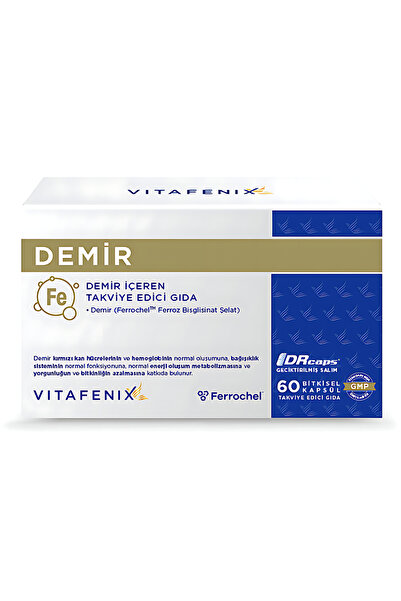 Vitafenix Demir İçeren Takviye Edici Gıda 60 kapsül