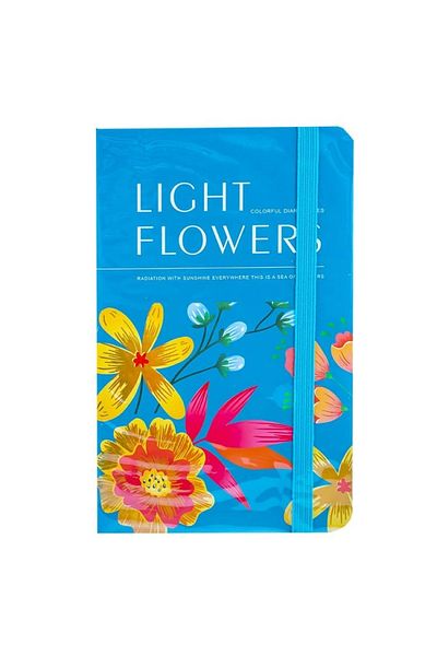 Mikro Micro A6-07 LIGHT FLOWERS Patterned - Lined A6 Notepad 80YP