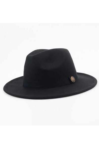Mihos Black Trilby Panama Hat