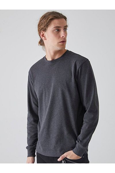 Ltb Crew Neck Anthracite Sweatshirt