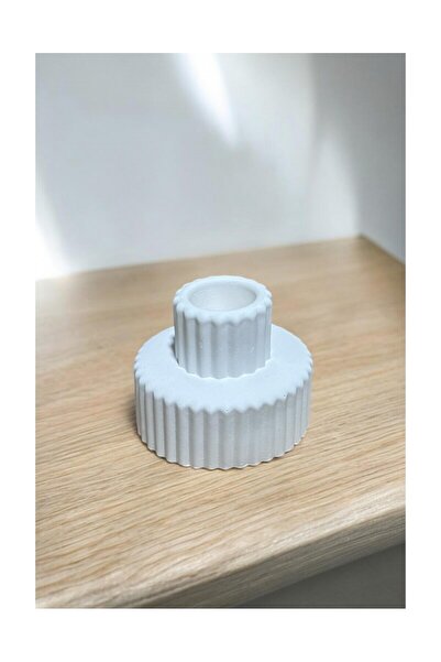 BAYRAMPASAHOBİM Ham Taş Çizgi Form Mumluk