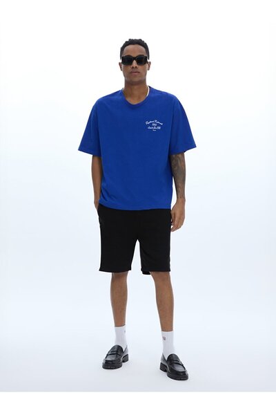 Ltb Boxy Fit Short Sleeve Dark Blue T-Shirt