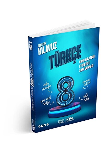 Kva Yayınları KVA Yayınları 8. SIınıf Öğreten Kılavuz Türkçe Konu Anlatımlı E...