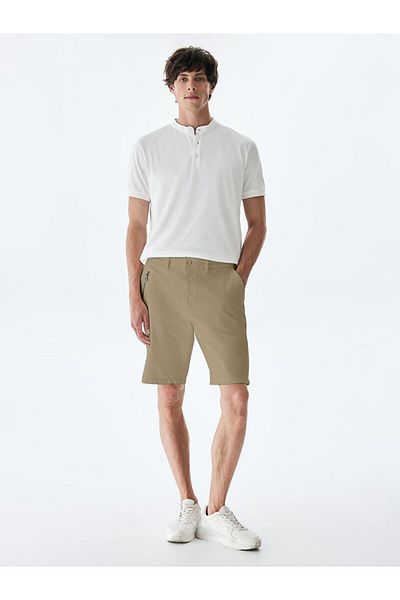 Ltb Chino Cream Shorts with Pockets