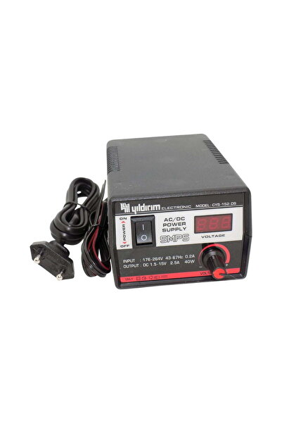 YILDIRIM ELEKTRONİK Alçak Gerilim Güç Kaynağı 0-15V 40W