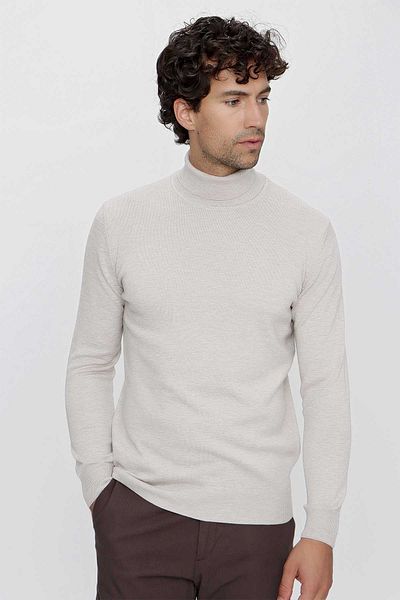 Morven Πλεκτό πουλόβερ Basic Dynamic Fit Relaxed Cut με ζιβάγκο