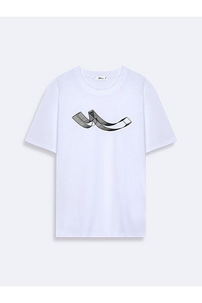 Ltb White T-shirt with Contrast Logo