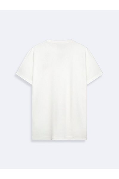 Ltb Printed Cream T-Shirt
