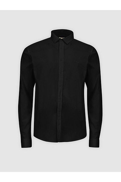 Ltb Black Textured Shirt