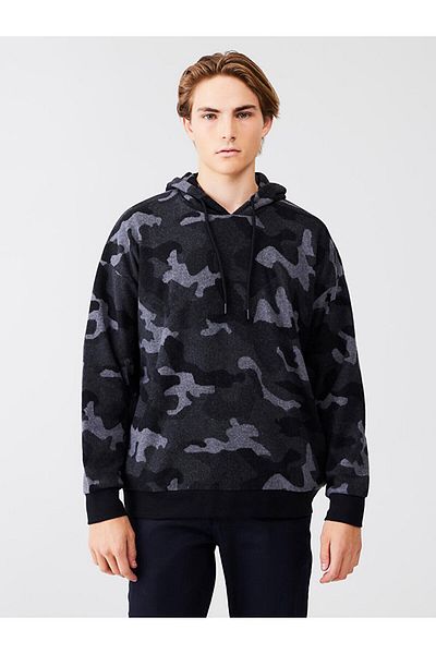 Ltb Camouflage Patterned Anthracite Sweatshirt
