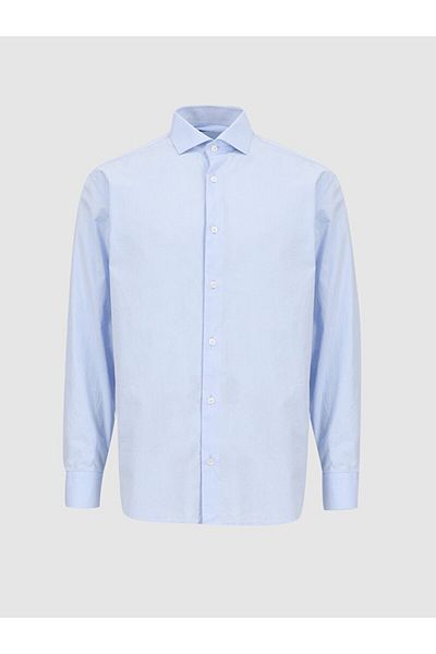 Ltb Blue Textured Shirt
