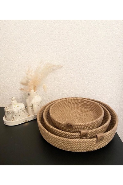 Generic Brand Organizator od prućane korpe od jute
